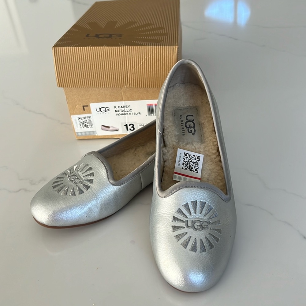 UGG girls metallic shoes size 13